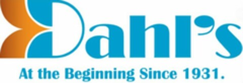 DAHL'S AT THE BEGINNING SINCE 1931. Logo (USPTO, 18.02.2013)