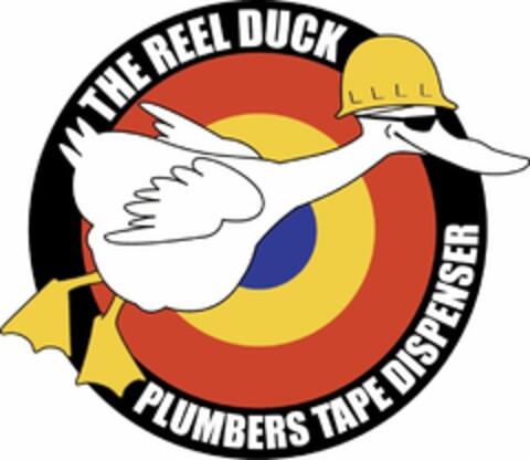 THE REEL DUCK PLUMBERS TAPE DISPENSER Logo (USPTO, 04.10.2013)