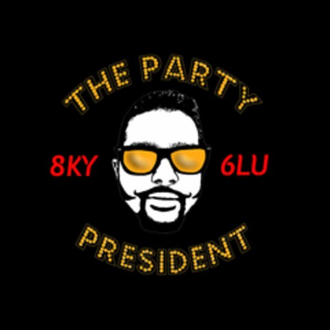 THE PARTY 8KY 6LU PRESIDENT Logo (USPTO, 07.02.2014)