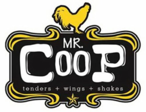 MR. COOP TENDERS + WINGS + SHAKES Logo (USPTO, 02/11/2014)