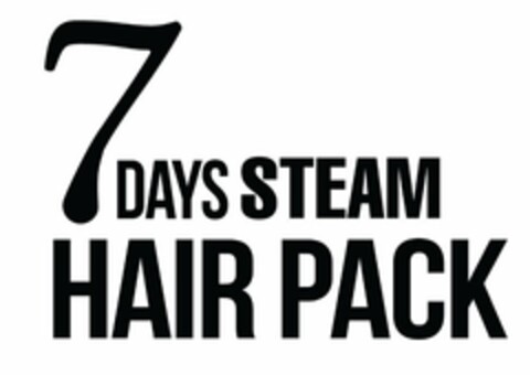 7 DAYS STEAM HAIR PACK Logo (USPTO, 04.08.2014)
