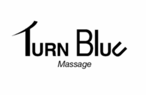 TURN BLUU MASSAGE Logo (USPTO, 27.05.2015)