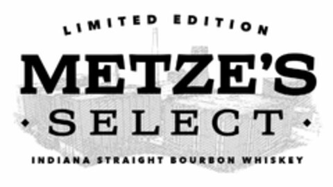 LIMITED EDITION METZE'S SELECT INDIANA STRAIGHT BOURBON WHISKEY Logo (USPTO, 05/27/2015)