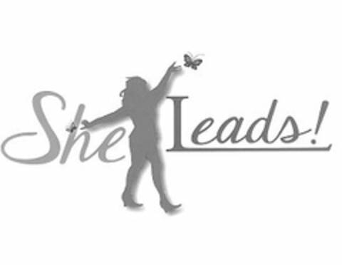 SHE LEADS! Logo (USPTO, 19.06.2015)