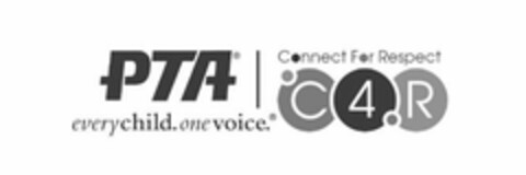 PTA EVERYCHILD. ONE VOICE./CONNECT FOR RESPECT C4R Logo (USPTO, 17.12.2015)