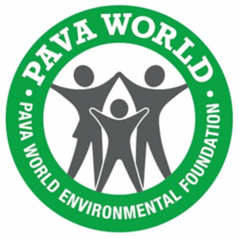 PAVA WORLD · PAVA WORLD · ENVIRONMENTAL FOUNDATION Logo (USPTO, 18.05.2016)