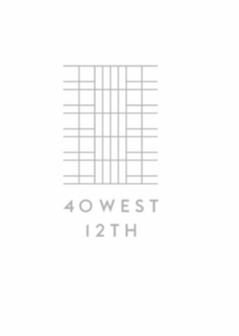 40 WEST 12TH Logo (USPTO, 09/05/2017)