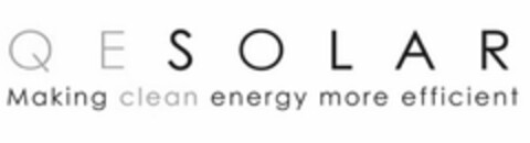 QESOLAR MAKING CLEAN ENERGY MORE EFFICIENT Logo (USPTO, 04.11.2017)
