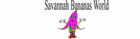 SAVANNAH BANANAS WORLD Logo (USPTO, 11/24/2017)