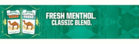 SINCE 1913 CAMEL MENTHOL TURKISH & DOMESTIC BLEND SINCE 1913 CAMEL MENTHOL SILVER TURKISH & DOMESTIC BLEND FRESH MENTHOL CLASSIC BLEND Logo (USPTO, 02.03.2018)