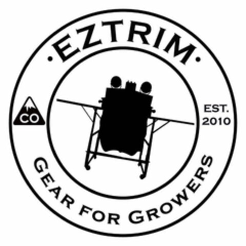 EZ TRIM GEAR FOR GROWERS CO EST. 2010 Logo (USPTO, 05/08/2018)