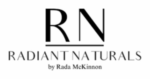 RN RADIANT NATURALS BY RADA MCKINNON Logo (USPTO, 29.05.2018)
