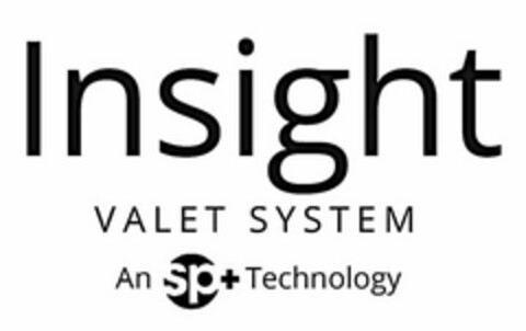 INSIGHT VALET SYSTEM AN SP+ TECHNOLOGY Logo (USPTO, 25.02.2019)