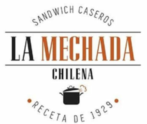 SANDWICH CASEROS LA MECHADA CHILENA RECETA DE 1929 Logo (USPTO, 03/25/2019)