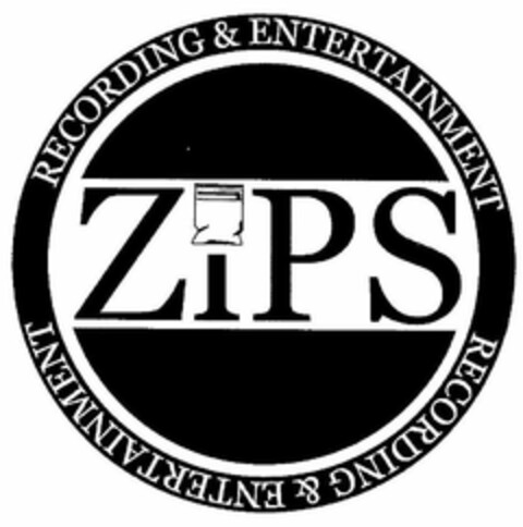 ZIPS RECORDING & ENTERTAINMENT RECORDING & ENTERTAINMENT Logo (USPTO, 19.04.2019)