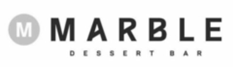 M MARBLE DESSERT BAR Logo (USPTO, 28.05.2019)