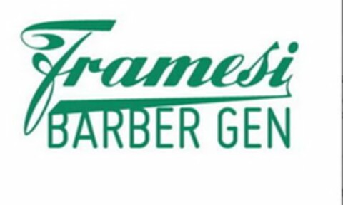 FRAMESI BARBER GEN Logo (USPTO, 02/14/2020)