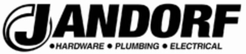 JANDORF · HARDWARE · PLUMBING · ELECTRICAL Logo (USPTO, 04/21/2009)