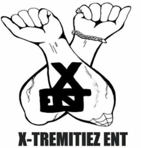 X ENT X-TREMITIEZ ENT Logo (USPTO, 09.11.2009)