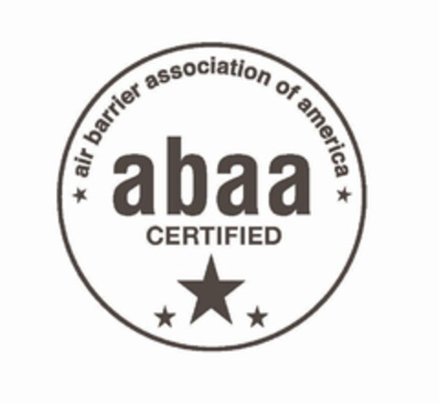 AIR BARRIER ASSOCIATION OF AMERICA ABAA CERTIFIED Logo (USPTO, 09.06.2010)