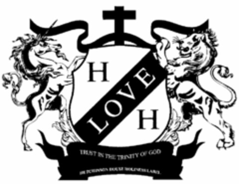 H LOVE H TRUST IN THE TRINITY OF GOD HUTCHINSON HOUSE HOLINESS LABEL Logo (USPTO, 20.07.2011)