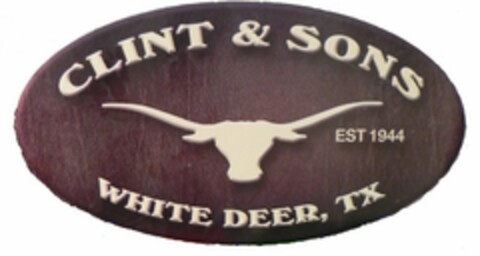 CLINT & SONS EST 1944 WHITE DEER, TX Logo (USPTO, 13.10.2011)