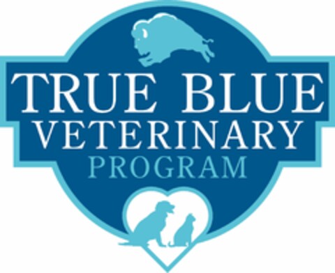 TRUE BLUE VETERINARY PROGRAM Logo (USPTO, 30.05.2014)