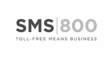 SMS 800 TOLL-FREE MEANS BUSINESS Logo (USPTO, 09/23/2014)