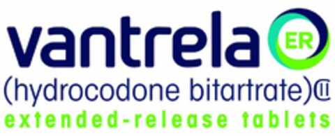 VANTRELA ER (HYDROCODONE BITARTRATE) CII EXTENDED-RELEASE TABLETS Logo (USPTO, 01/22/2015)