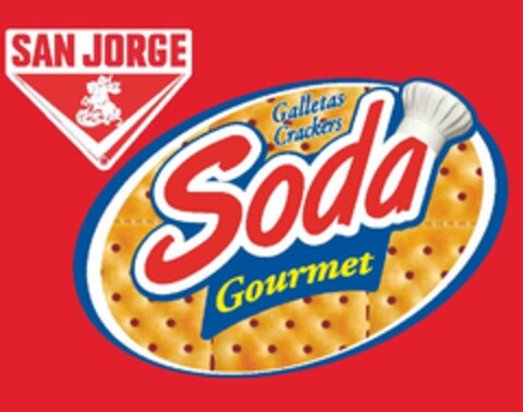 SAN JORGE X GALLETAS CRACKERS SODA GOURMET Logo (USPTO, 29.01.2015)