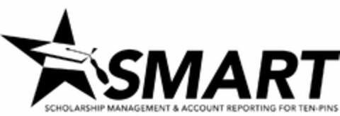 SMART SCHOLARSHIP MANAGEMENT & ACCOUNT REPORTING FOR TEN-PINS Logo (USPTO, 02/04/2015)