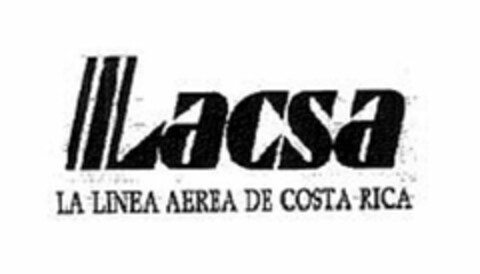 LACSA LA LINEA AEREA DE COSTA RICA Logo (USPTO, 26.01.2017)