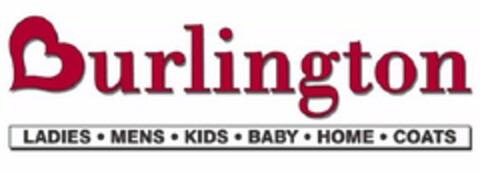 BURLINGTON LADIES · MENS · KIDS · BABY · HOME · COATS Logo (USPTO, 18.04.2017)