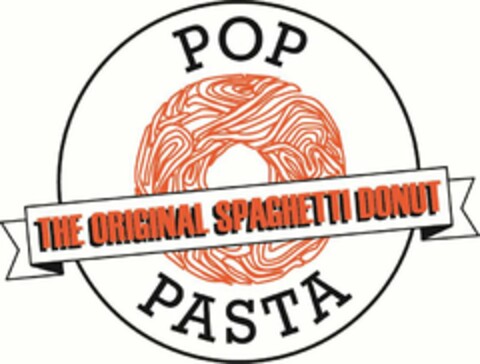 POP PASTA THE ORIGINAL SPAGHETTI DONUT Logo (USPTO, 05/26/2017)