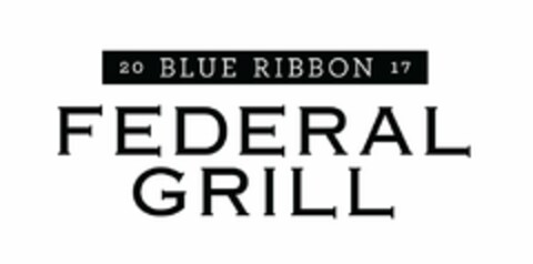 20 BLUE RIBBON 17 FEDERAL GRILL Logo (USPTO, 22.06.2017)