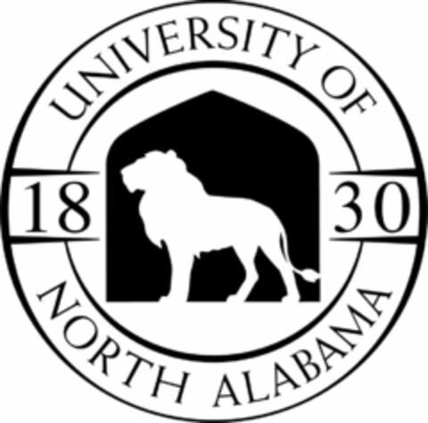 UNIVERSITY OF NORTH ALABAMA 1830 Logo (USPTO, 28.12.2017)