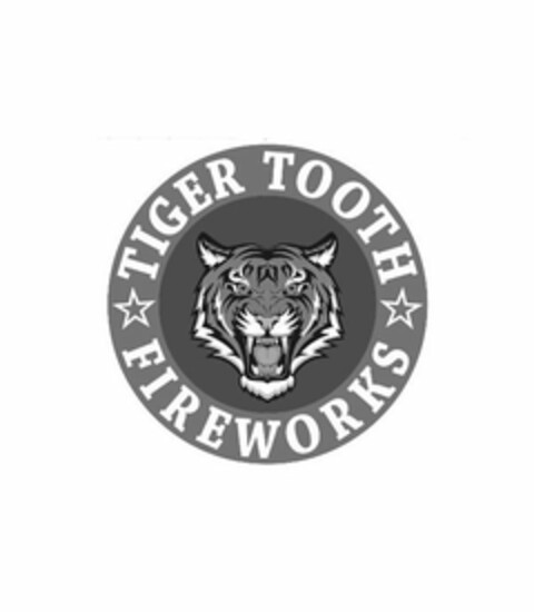 TIGER TOOTH FIREWORKS Logo (USPTO, 22.03.2018)