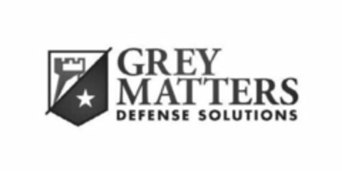 GREY MATTERS DEFENSE SOLUTIONS Logo (USPTO, 16.04.2018)