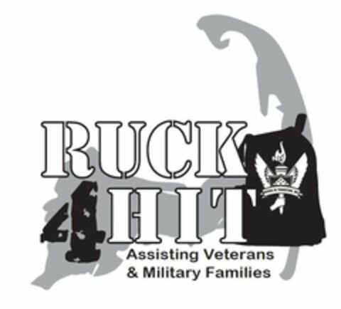 RUCK4HIT ASSISTING VETERANS & MILITARY FAMILIES HEROES IN TRANSITION, INC. Logo (USPTO, 26.07.2018)