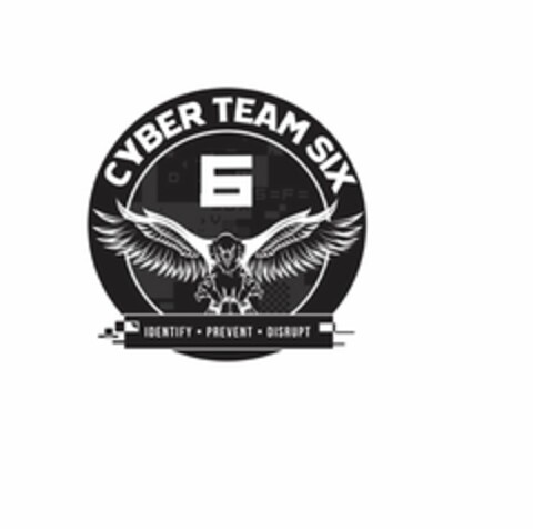 CYBER TEAM SIX 6 IDENTIFY PREVENT DISRUPT Logo (USPTO, 09.05.2019)