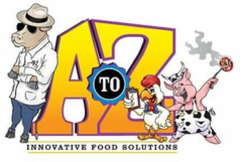 A TO Z INNOVATIVE FOOD SOLUTIONS Logo (USPTO, 10/03/2019)