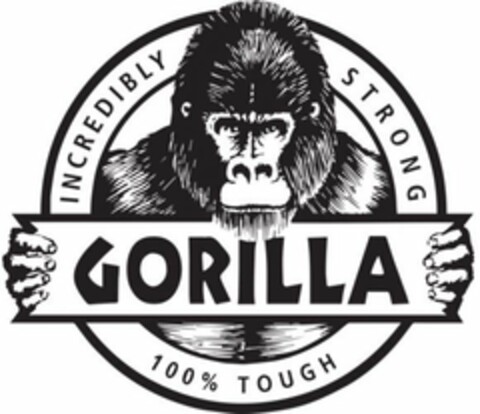 GORILLA INCREDIBLY STRONG 100% TOUGH Logo (USPTO, 06/15/2020)