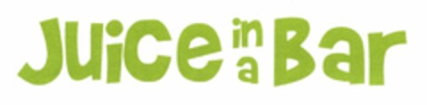 JUICE IN A BAR Logo (USPTO, 06.08.2009)