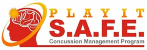 PLAY IT S.A.F.E. CONCUSSION MANAGEMENT PROGRAM Logo (USPTO, 08.07.2010)