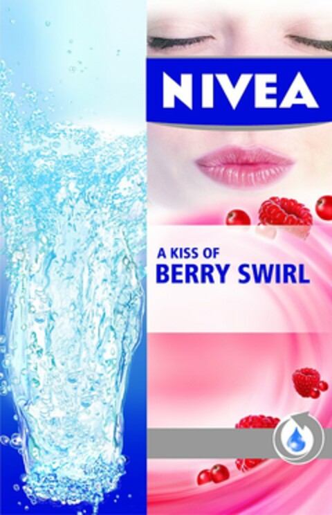 NIVEA A KISS OF BERRY SWIRL Logo (USPTO, 11.12.2010)