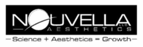 NOUVELLA AESTHETICS LLC SCIENCE + AESTHETICS = GROWTH Logo (USPTO, 07.01.2011)