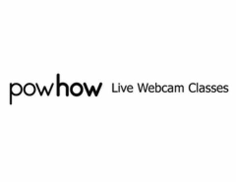 POWHOW LIVE WEBCAM CLASSES Logo (USPTO, 13.02.2012)