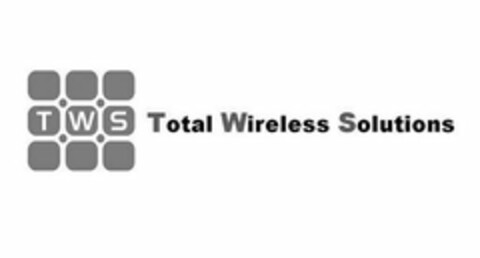 TWS TOTAL WIRELESS SOLUTIONS Logo (USPTO, 13.07.2012)