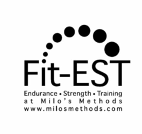 FIT-EST ENDURANCE · STRENGTH · TRAINING AT MILO'S METHODS WWW.MILOSMETHODS.COM Logo (USPTO, 09.01.2013)