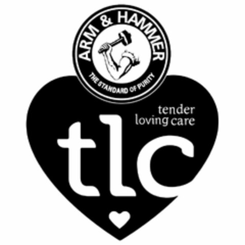 ARM & HAMMER THE STANDARD OF PURITY TLC TENDER LOVING CARE Logo (USPTO, 11.12.2013)